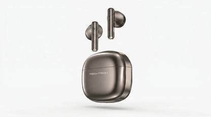 Techtron EP102 Zinc Alloy Shell Wireless Earphones designed for comfortable everyday audio with Bluetooth 5.4 connection, semi in-ear earbuds fit, 13mm drivers, Type-C charging, IPX4 water resistance, compact metal charging case, and practical wireless sound for music, calls, videos, school, work, travel, commuting, laptops, computer use, phones, tablets, and everyday tech accessories.

Find Techtron EP102 Zinc Alloy Shell Wireless Earphones at techtron.ca, amazon, walmart, bestbuy, costco, and staples.