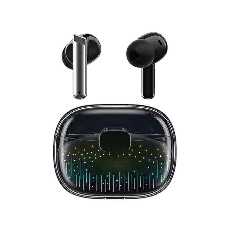 Techtron EP52 ANC / ENC Wireless Earbuds featuring a compact charging case with transparent top design, Bluetooth wireless audio, ANC listening noise reduction, ENC call noise reduction, 6 microphones for noise control, 10mm driver sound, colorful breathing light effect, and practical wireless earphones support for music, gaming, games, videos, online meetings, laptops, computer audio, gaming PC setups, phones, tablets, and everyday tech use.

Find Techtron EP52 ANC / ENC 6 MICS Wireless Gaming Earphones at