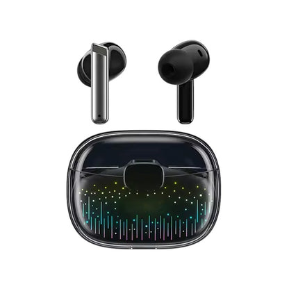 Techtron EP52 ANC / ENC Wireless Earbuds featuring a compact charging case with transparent top design, Bluetooth wireless audio, ANC listening noise reduction, ENC call noise reduction, 6 microphones for noise control, 10mm driver sound, colorful breathing light effect, and practical wireless earphones support for music, gaming, games, videos, online meetings, laptops, computer audio, gaming PC setups, phones, tablets, and everyday tech use.

Find Techtron EP52 ANC / ENC 6 MICS Wireless Gaming Earphones at