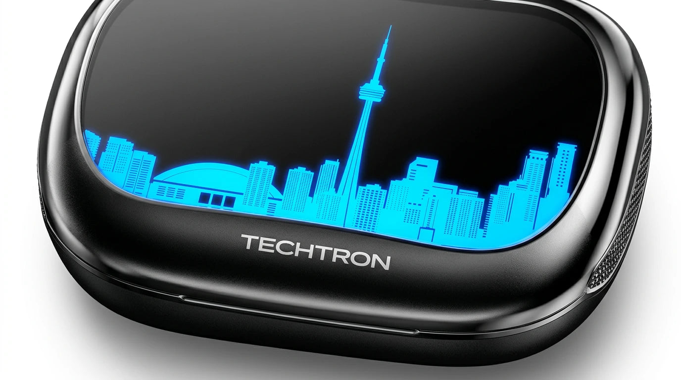Techtron EP53 ANC / ENC Gaming Wireless Earphones featuring a compact charging case design, Bluetooth wireless audio, ANC listening noise reduction, ENC call noise reduction, RGB breathing light effect, metallic painted surface, 10mm driver sound, and practical wireless earbuds support for games, music, calls, online meetings, laptops, desktop computer audio, gaming PC setups, phones, tablets, and everyday tech use.

Find Techtron EP53-TO ANC / ENC Gaming Wireless Earphones at techtron.ca, amazon, walmart, 