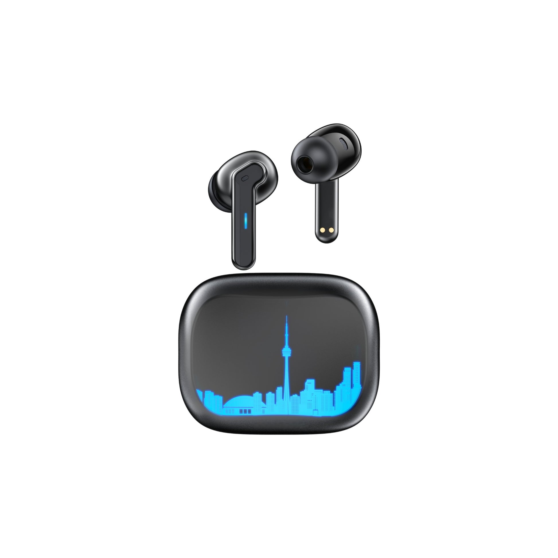 Techtron EP53 Gaming Earbuds shown with wireless earbuds and a compact charging case, made for Bluetooth audio, gaming, games, ANC noise reduction, ENC call clarity, RGB lighting, strong everyday sound, 10mm drivers, online meetings, phone calls, music, videos, laptops, computer audio, gaming laptop setups, gaming PC audio, desktop computer use, travel, workouts, and portable tech accessories.

Find Techtron EP53-TO ANC / ENC Gaming Wireless Earphones at techtron.ca, amazon, walmart, bestbuy, costco, and st