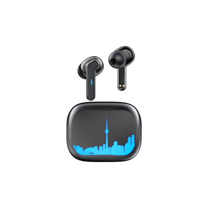 Techtron EP53 Gaming Earbuds shown with wireless earbuds and a compact charging case, made for Bluetooth audio, gaming, games, ANC noise reduction, ENC call clarity, RGB lighting, strong everyday sound, 10mm drivers, online meetings, phone calls, music, videos, laptops, computer audio, gaming laptop setups, gaming PC audio, desktop computer use, travel, workouts, and portable tech accessories.

Find Techtron EP53-TO ANC / ENC Gaming Wireless Earphones at techtron.ca, amazon, walmart, bestbuy, costco, and st