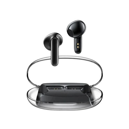 Techtron EP86 Semi In-Ear Wireless Earbuds shown with a transparent charging case, featuring Bluetooth 5.4 connection, ENC microphone call support, 4 total mics, 13mm drivers, comfortable semi in-ear wearing style, up to 20 hours working time with case, Type-C charging, and everyday wireless headphones-style use for clear calls, online meetings, music, videos, laptops, computer use, phone audio, travel, commuting, and portable tech accessories.

Find Techtron EP86 Wireless Earbuds at techtron.ca, amazon, wa