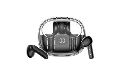 Techtron EP86 Wireless Earphones featuring a transparent charging case with wireless earbuds inside, made for Bluetooth audio, clear voice calls, online meetings, headset-style call support, ENC noise cancellation, 4 microphones, IPX6 water-resistant earbuds, Type-C charging, and portable daily sound for laptops, desktop computer audio, phones, tablets, travel, commuting, workouts, school, work, music, calls, and videos.

Find Techtron EP86 Wireless Earbuds at techtron.ca, amazon, walmart, bestbuy, costco, 