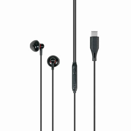 Techtron HP13 USB-C Semi In-Ear Headphones shown in a black and red wired earbud design with Type-C plug, textured braided wire, in-line TECHTRON control module, built-in microphone, 1.2m cable length, stereo sound channel, 14mm driver unit, and reliable wired audio for compatible Type-C phones, Android devices, Samsung phones, tablets, laptops, online meetings, phone calls, podcasts, music, travel, commuting, and daily tech use.

Find Techtron HP13 Type-C Wired Earbuds at techtron.ca, amazon, walmart, best