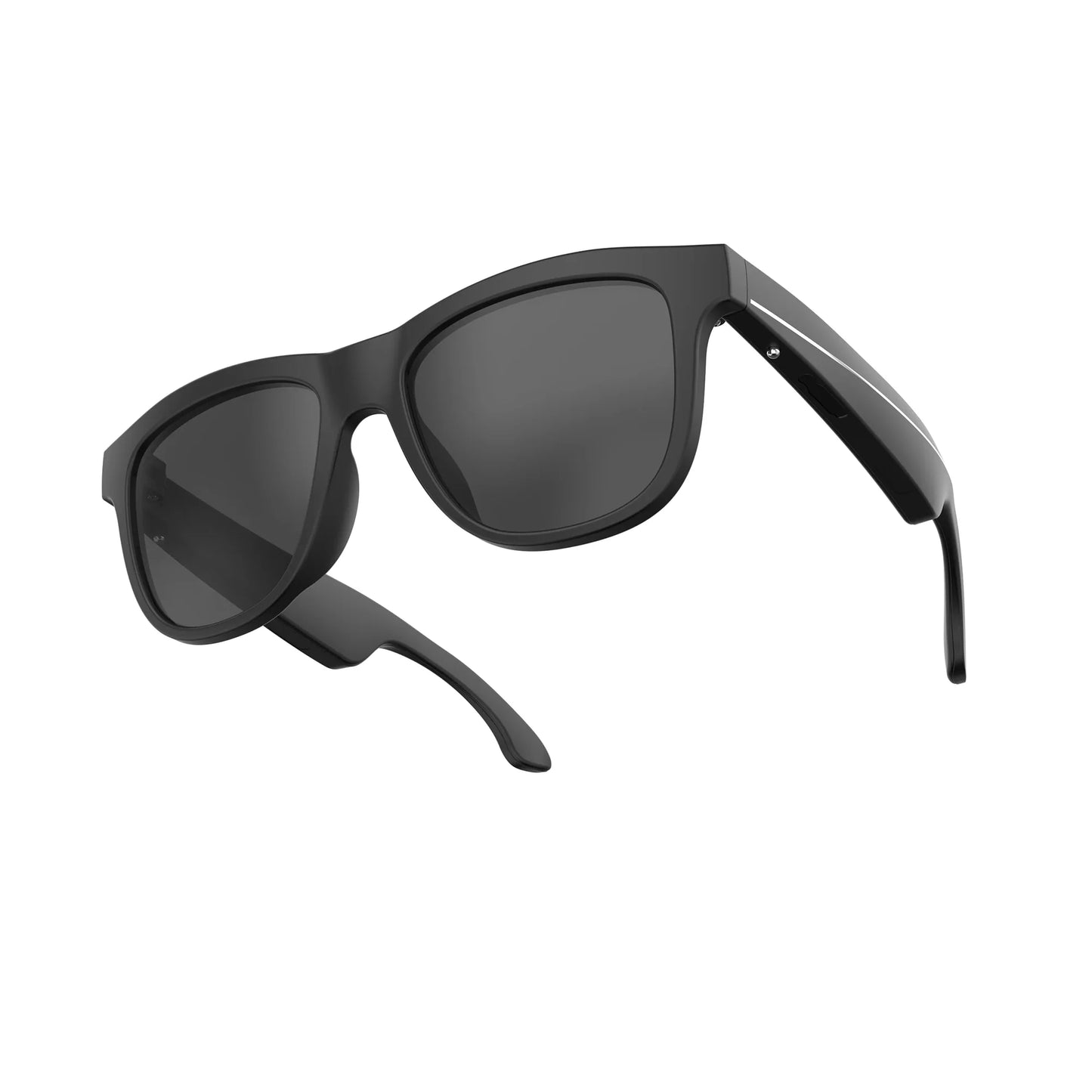 Techtron Icon Bluetooth Smart Audio Glasses shown in a clean studio frame with a modern thick-rimmed design, open-ear audio support, MFB button controls, music playback, phone calls, and Siri voice assistant use.

Find Techtron Icon Smart Glasses at techtron.ca, amazon, walmart, bestbuy, costco, and staples.