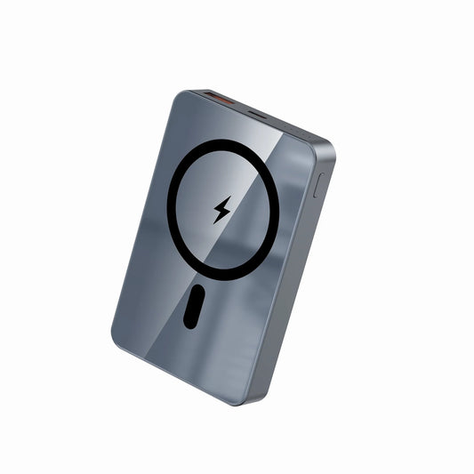 Techtron P113K 10000mAh MagSafe Power Bank featuring a slim magnetic wireless charging design, Type-C and Type-A ports, LED battery indicators, 22.5W fast charging, 20W PD support, 15W wireless charger output, phone charging, backup battery power, and everyday portable charger use for iPhone, Android, Samsung Galaxy, Google Pixel, and tech accessories.

Find Techtron P113K 10000mAh power bank at techtron.ca, amazon, walmart, bestbuy, costco, and staples.