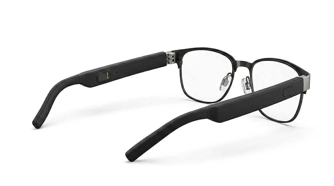 Techtron Spectrum Smart Glasses designed for Bluetooth audio, hands-free calls, touch sensor operation, open-ear listening, photochromic lens support, work, commuting, walking, travel, and everyday wear.

Find Techtron Spectrum Smart Glasses at techtron.ca, amazon, walmart, bestbuy, costco, and staples.
