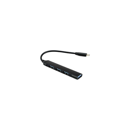 Techtron Type-C USB Hub designed with four Type-A USB ports, a small and handy 13cm cable, compact aluminum-style body, USB-C connection, and practical multi-port support for laptops, tablets, phones, mobile hard disks, USB flash drives, keyboards, mice, card readers, desk setups, travel use, school, work, and daily tech accessories.

Find Techtron USB-C to 4-Port USB-A Hub at techtron.ca, amazon, walmart, bestbuy, costco, and staples.