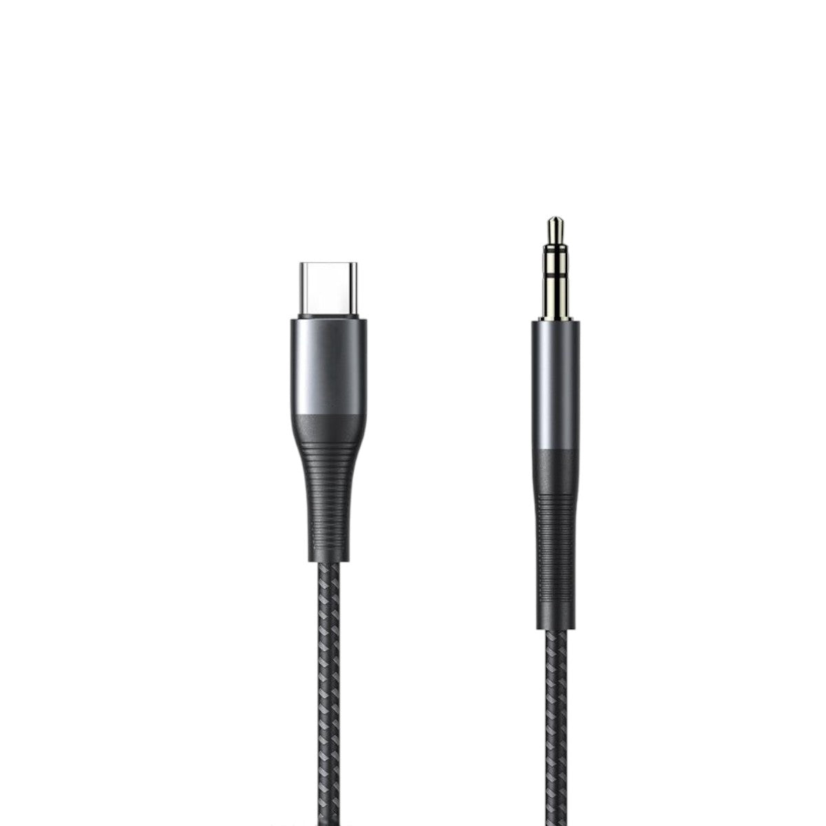 Techtron USB-C to Aux Audio Cable featuring a 1m two-color braided wire design, aluminium-style connector build, Type-C to 3.5mm AUX connection, durable audio cable construction, and reliable wired sound for compatible USB-C phones, tablets, laptops, car audio systems, home speakers, stereo systems, AUX-input devices, music, podcasts, videos, driving, commuting, travel, and everyday listening.

Find Techtron USB-C to Aux Audio Cable at techtron.ca, amazon, walmart, bestbuy, costco, and staples.