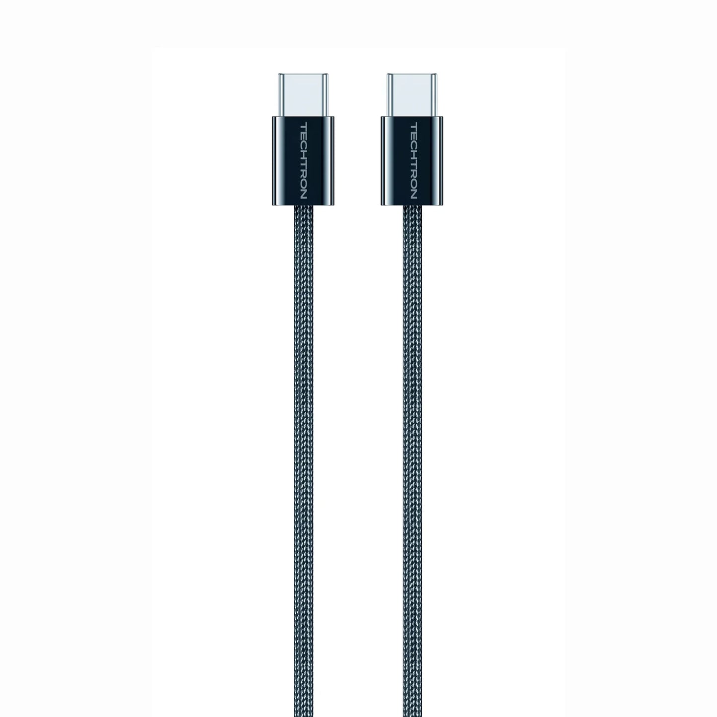 Techtron 2m USB-C to USB-C 60W Fast Charging Cable featuring a durable braided fabric design, bend-resistant 48-spindle wire construction, Type-C to Type-C connection, 2m extra-long cable length, fast charge support, and reliable charging for compatible iPhone 15 models, Type-C iPhone devices, Android phones, Samsung Galaxy, Google Pixel, tablets, laptops, wall chargers, power banks, charging stations, and everyday tech accessories.

Find Techtron 2m USB-C 60W cable at techtron.ca, amazon, walmart, bestbuy