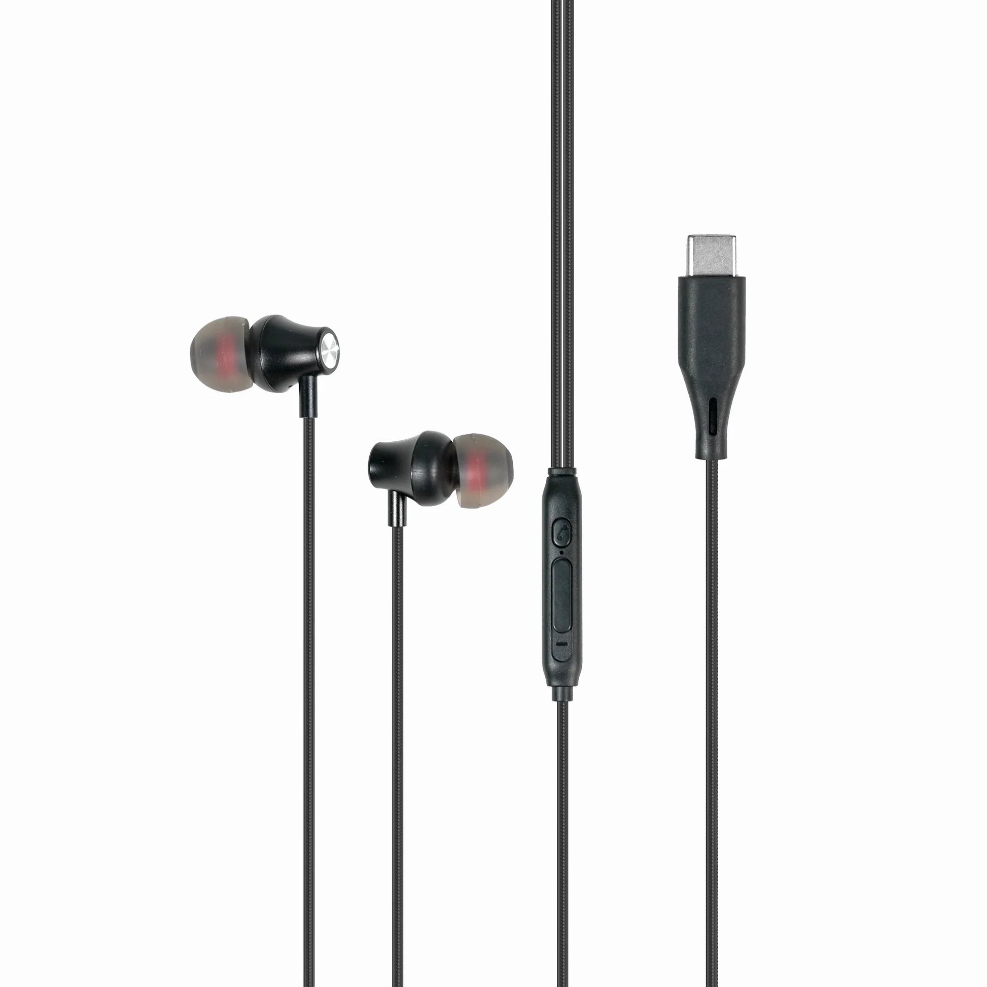 Techtron WE17 USB-C In-Ear Headphones shown in a black and red wired earbud design with Type-C plug, in-line TECHTRON control module, built-in microphone, 1.2m cable, durable braided cable style, stereo sound channel, 10mm driver unit, and reliable wired audio for compatible Type-C phones, Android devices, Samsung phones, tablets, laptops, online meetings, phone calls, podcasts, music, travel, commuting, and daily tech use.

Find Techtron WE17 Type-C Wired Earbuds at techtron.ca, amazon, walmart, bestbuy, c