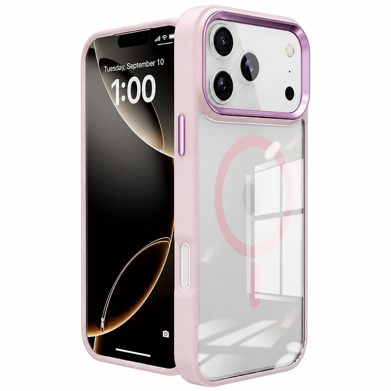 Rose Gold iPhone 17 Pro Max Case, MagSafe Phone Case, Protective Phone Cover, Shockproof Mobile Case