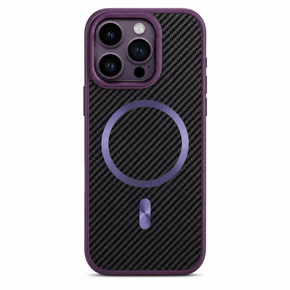 Purple MagSafe Carbon Elite case for Apple iPhone 12 / 12 Pro