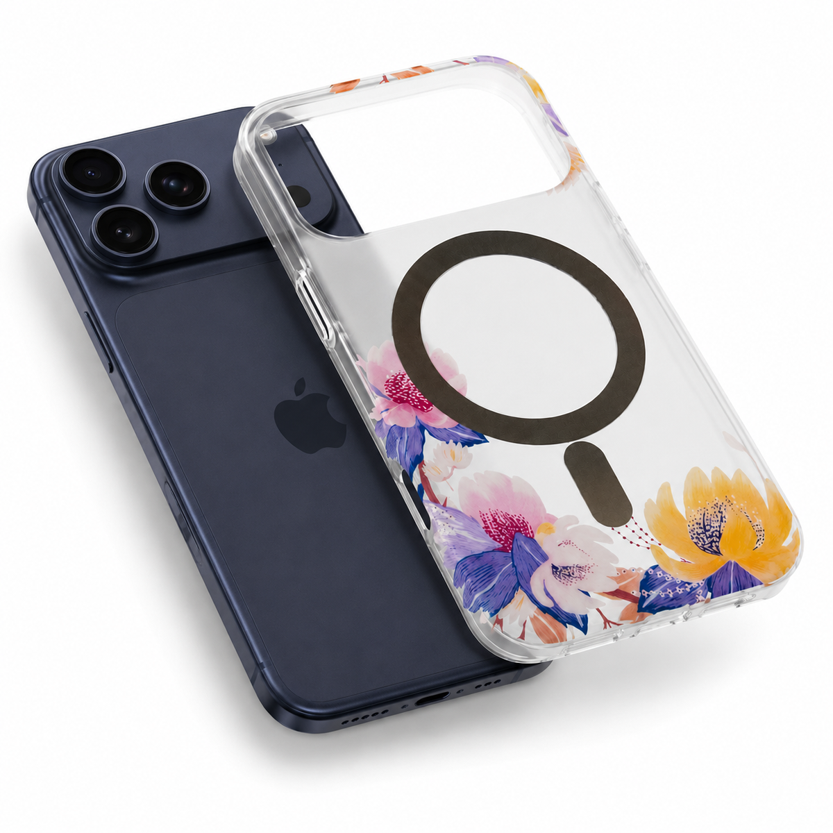 Premium Yellow Floral MagSafe Phone Case for Apple iPhone 17 Pro Max Designer Protective Cover