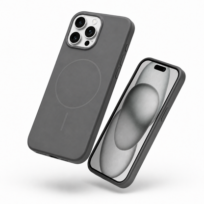 Slim MagSafe compatible grey iPhone 12 Pro silicone case