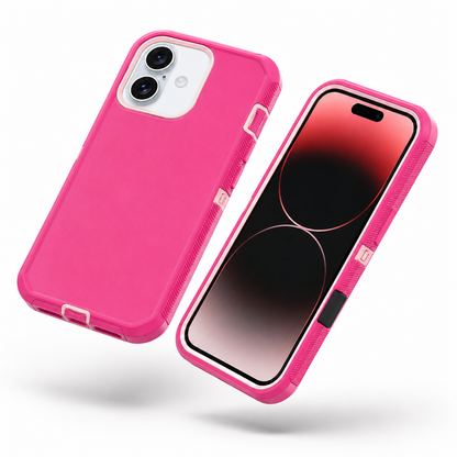 Impact-resistant hot pink mobile cover for Apple iPhone 17