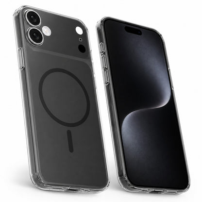 Premium Transparent Black Phone Case, Military Grade Protective Cover, Anti Scratch iPhone 17 Case