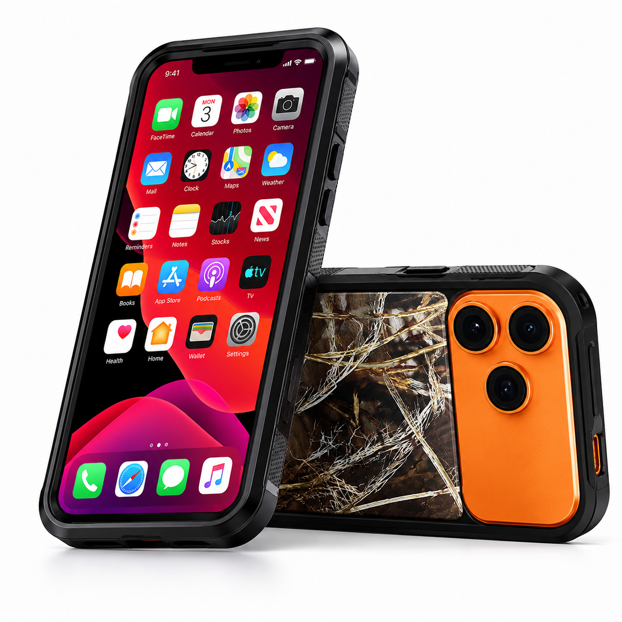Shockproof Black Defender Case for Apple iPhone 17 Pro Max with Impact Resistant Mobile Cover