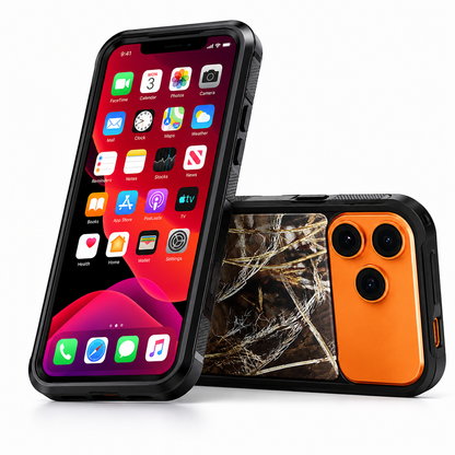 Shockproof Black Defender Case for Apple iPhone 17 Pro Max with Impact Resistant Mobile Cover