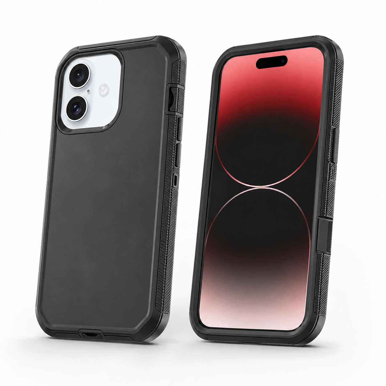 Shockproof black iPhone 17 cover with reinforced corners