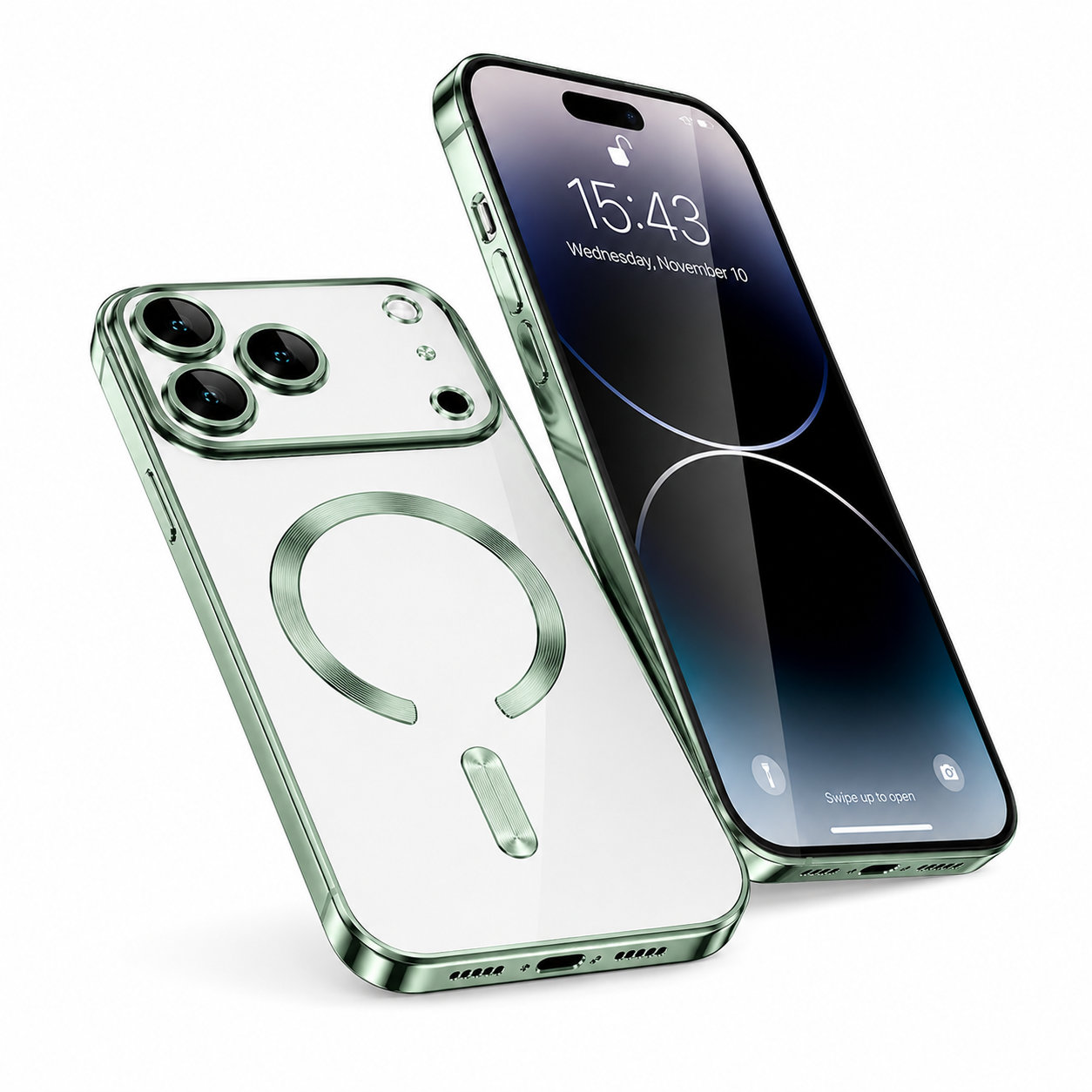 Protective Green Electro Matt Mobile Phone Case for iPhone 17 Pro