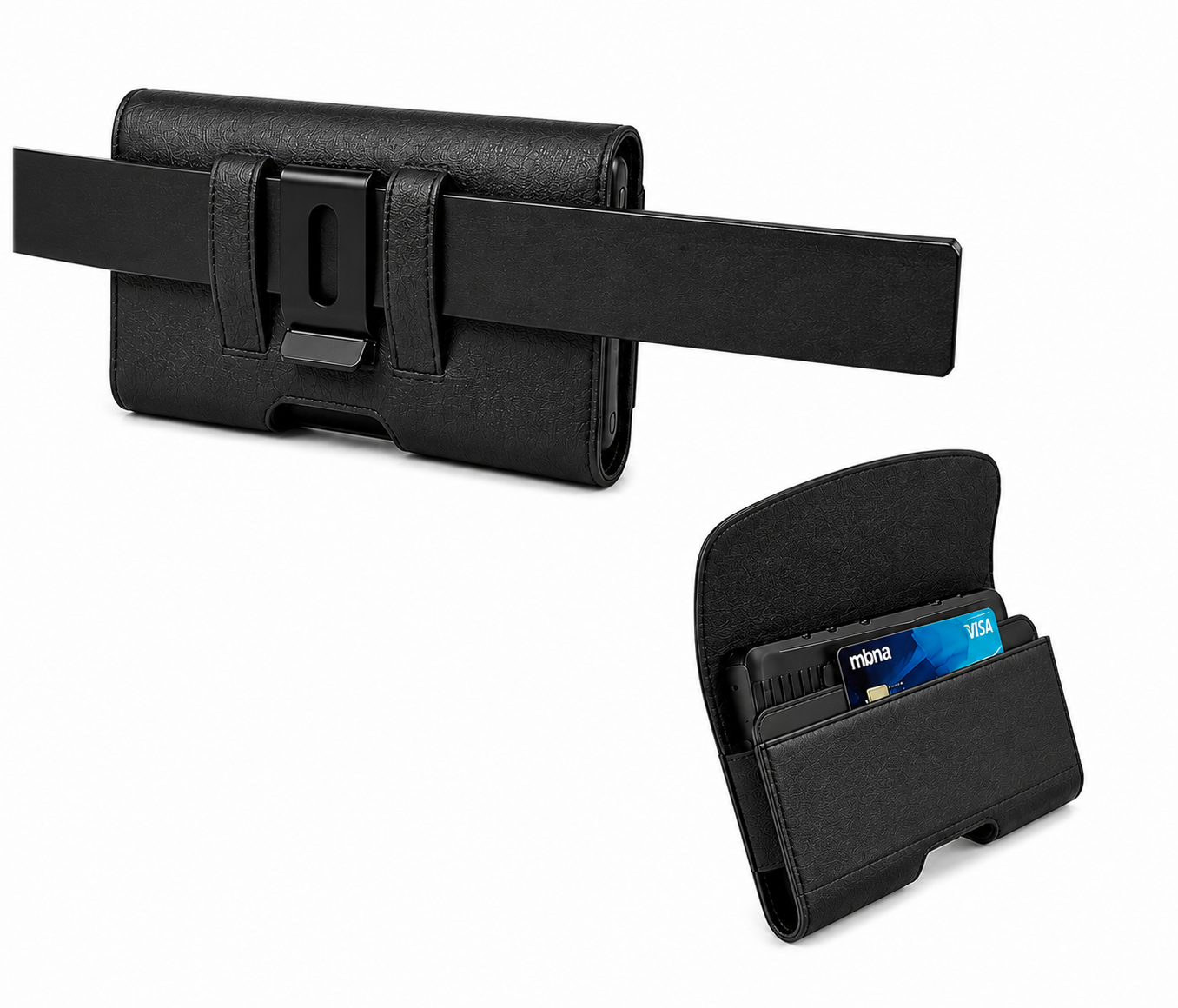 Leather Phone Pouch with Card Holder for iPhone 17 Pro Max Protective Case