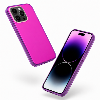 Slim purple iPhone 12 Pro protective TPU case
