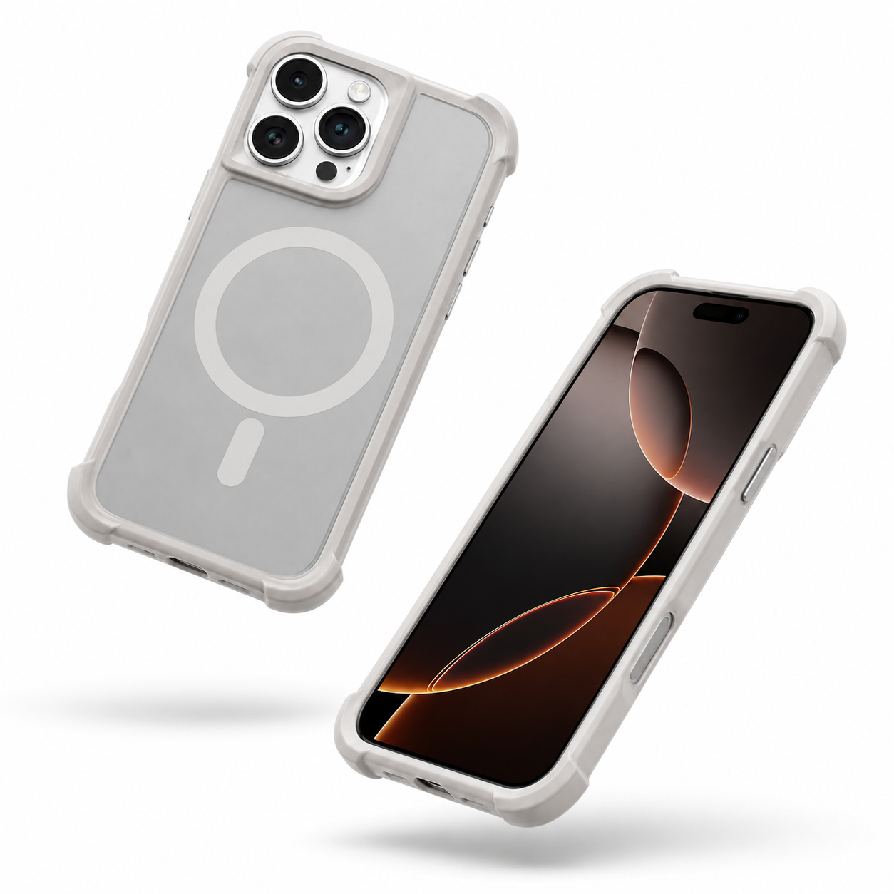 Slim MagSafe compatible grey iPhone 12 Pro Apex case