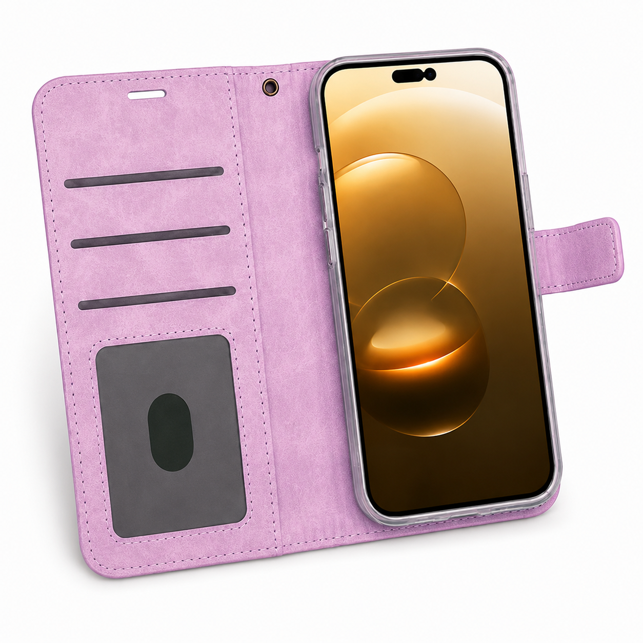 Apple iPhone 17 Pro Max Purple Flip Wallet Case Shockproof Card Holder Mobile Cover