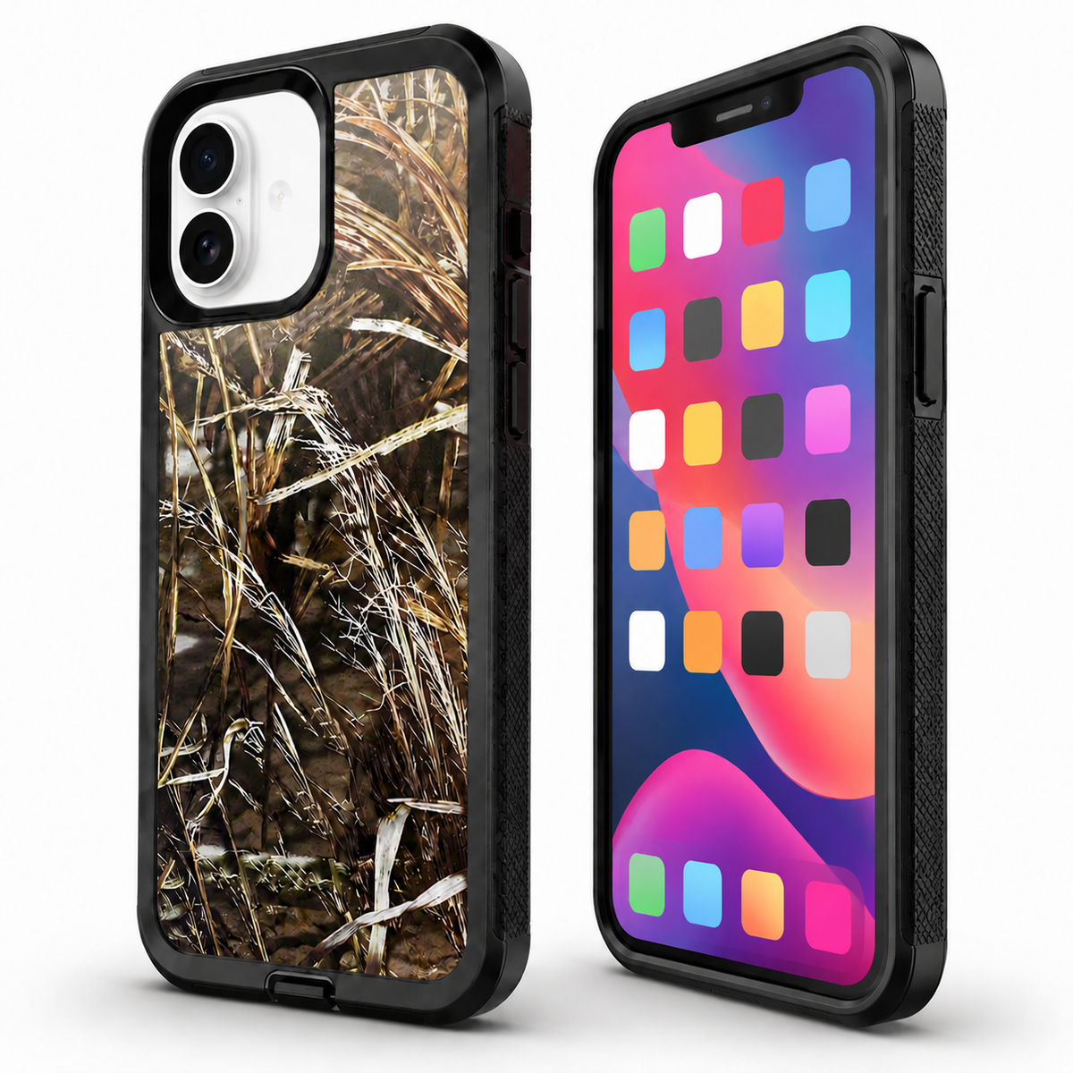Rugged camouflage MagSafe compatible case for Apple iPhone 16