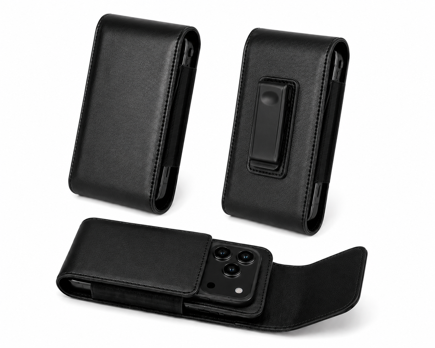 Premium Phone Belt Pouch for Apple iPhone 17 Pro Max Leather Holster Case