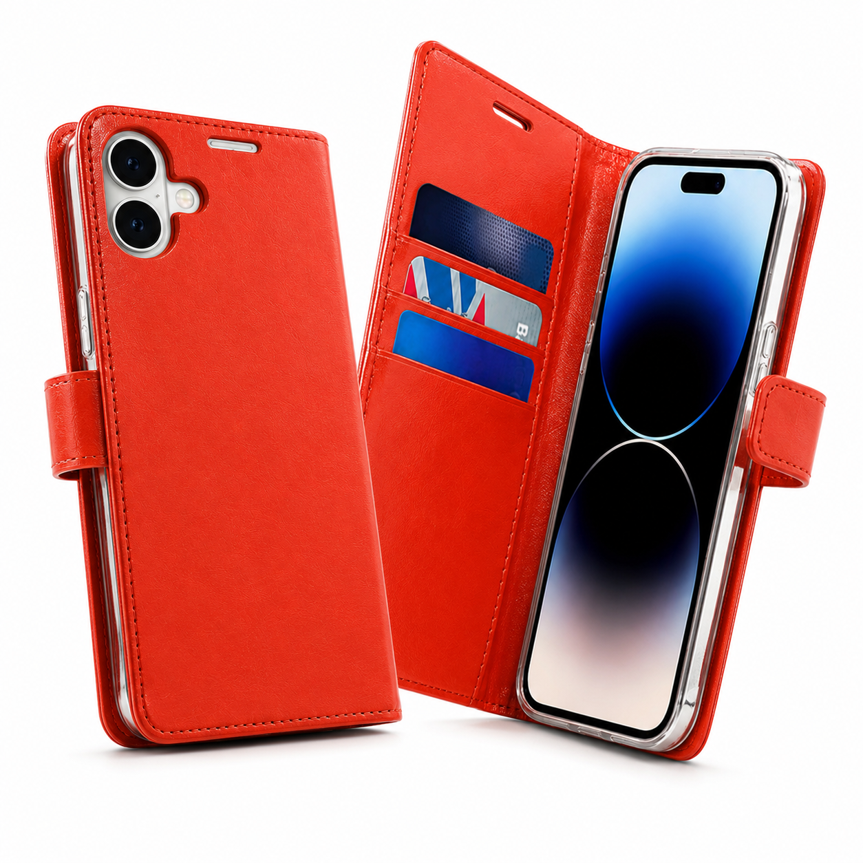 Goospery BlueMoon wallet cover for iPhone 17 with magnetic closure