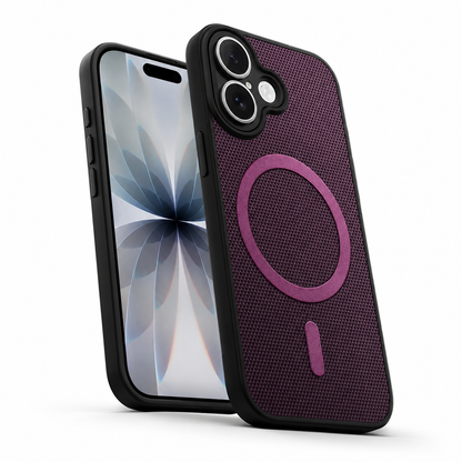 Premium Purple Phone Case, Grip Weave Mobile Cover, Impact Resistant iPhone 17 Case