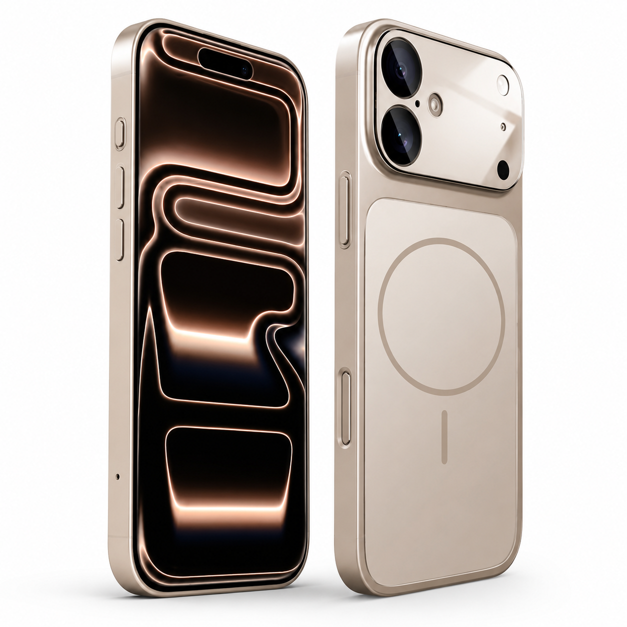 Slim Rose Gold Smartphone Case for Apple iPhone 16 Anti-Scratch Protective Cover