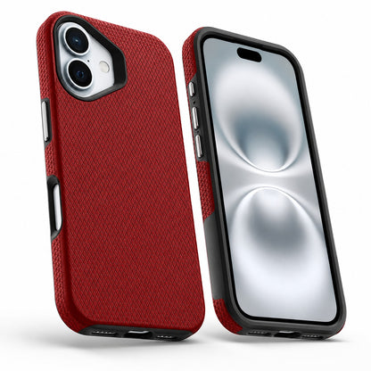  Designer Red iPhone 17 Cover, Impact Resistant Phone Case, Wireless Charging Compatible Case