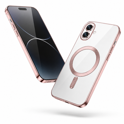 Electro Matt MagSafe Case for iPhone 17 with clear scratch-resistant back and drop protection
