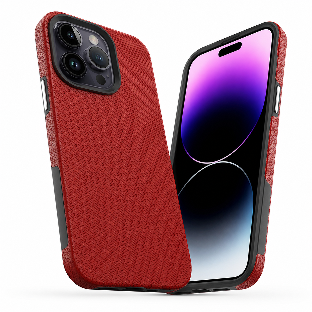 Red shockproof mobile case for iPhone 12 6.1 inch