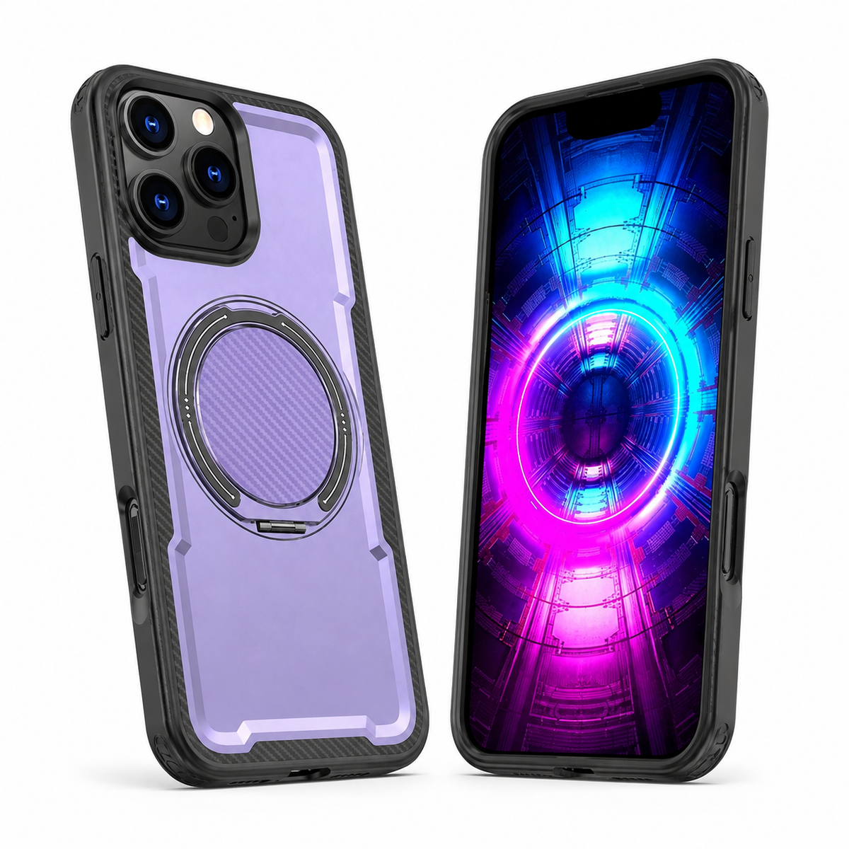 Purple iPhone 12 MagSafe protective Covert phone cover