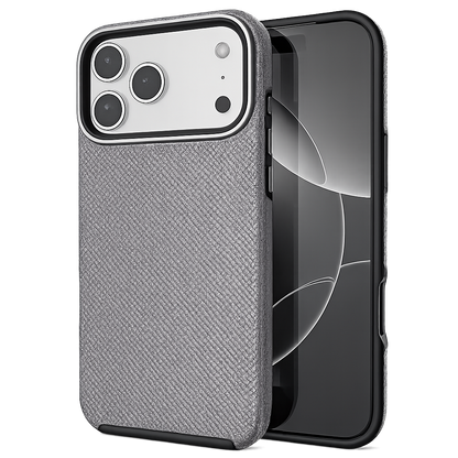 Grey Dotted Comm Case for Apple iPhone 17 Pro Shockproof Phone Case MagSafe Compatible Cover