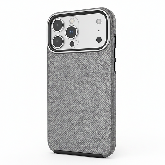 Grey Dotted Comm Case for Apple iPhone 17 Pro Max Shockproof Phone Case MagSafe Compatible Cover