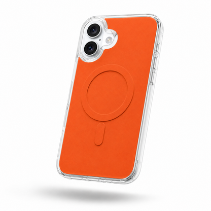 Premium Orange Apple iPhone 17 Shockproof MagSafe Compatible Phone Case