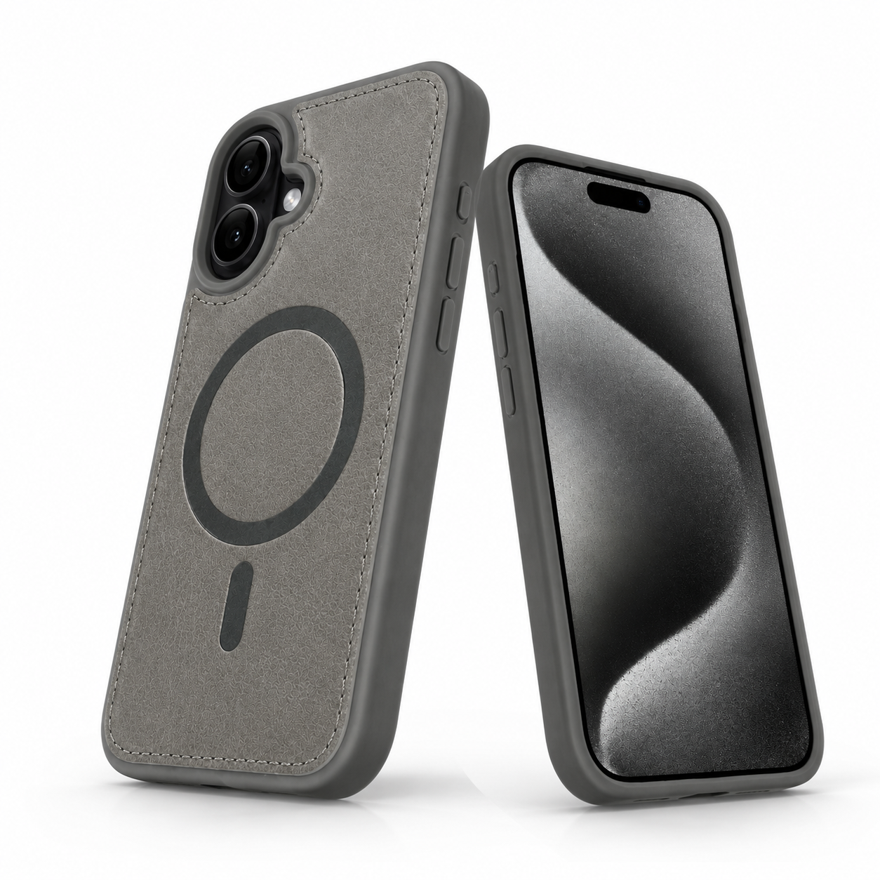Apple iPhone 16 Grey Case, MagSafe Compatible Case, Shockproof Phone Cover, Premium Mobile Case