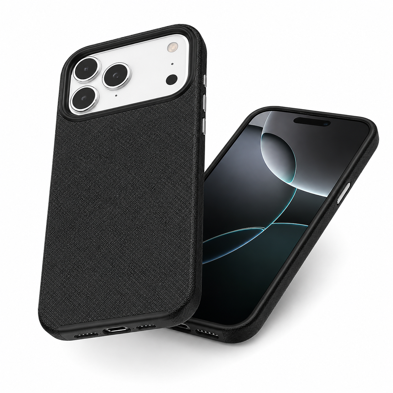 Black Smartphone Case Military Grade Phone Case Anti Scratch Mobile Cover for Apple iPhone 17 Pro