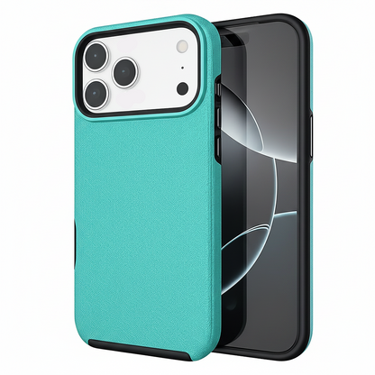 Teal Dotted Comm Case for Apple iPhone 17 Pro Max Shockproof Phone Case MagSafe Compatible Cover.
