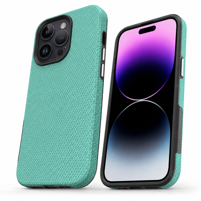 Teal shockproof mobile case for iPhone 12 Pro 6.1 inch