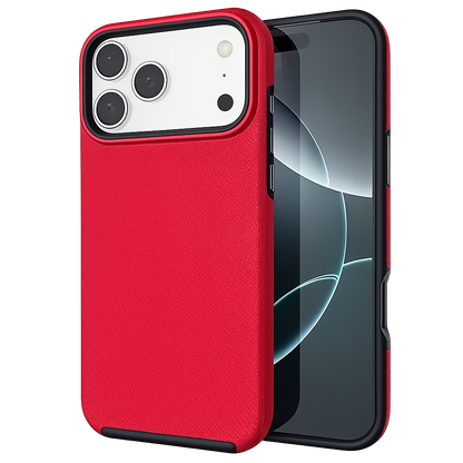 Red iPhone 17 Pro Case, Dotted Comm Case, MagSafe Phone Case, Protective Phone Cover, Shockproof Mobile Case