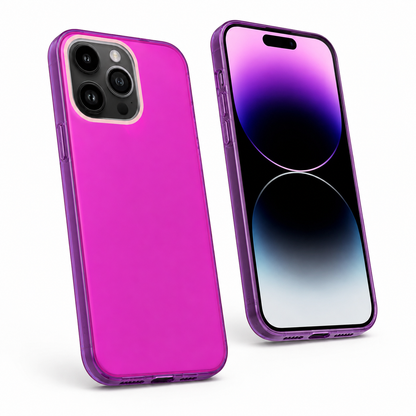 Purple TPU protective phone cover for iPhone 12