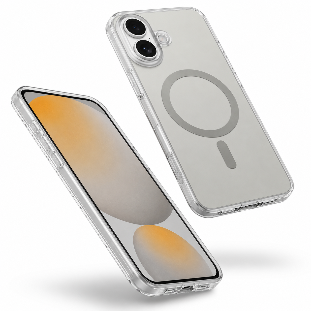 Protective Phone Case Apple iPhone 17 with raised camera bezel and clear back design
