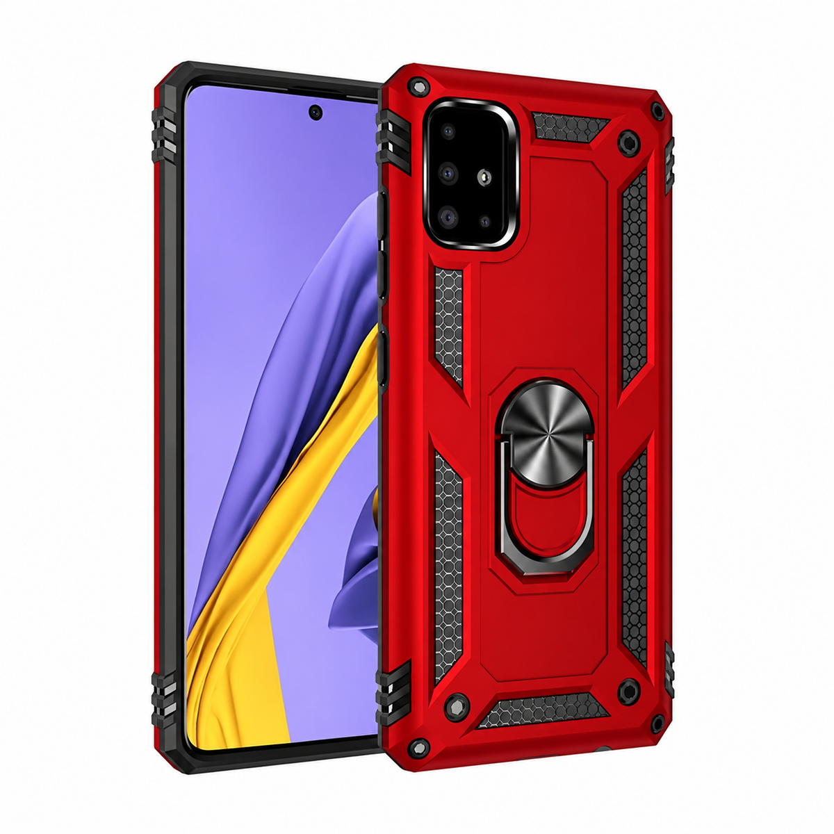 Anti-Drop Hybrid Case for Samsung Galaxy A71 - Red